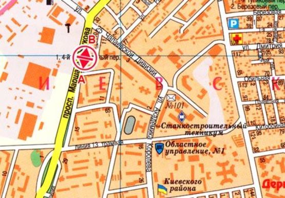 Схема рекламной плоскости по адресу Небесной Сотни пр., 3А