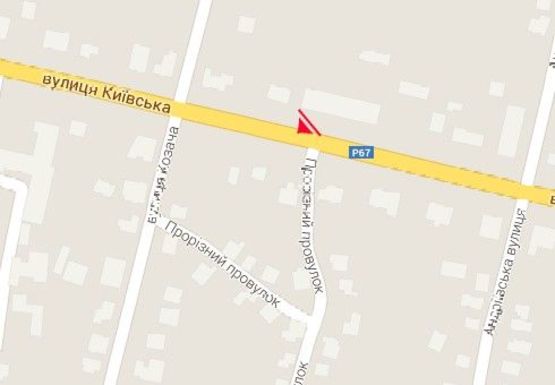 Схема рекламной плоскости по адресу Киевская ул., 231