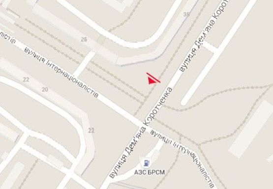 Схема рекламной плоскости по адресу Д. Коротченко ул., 35