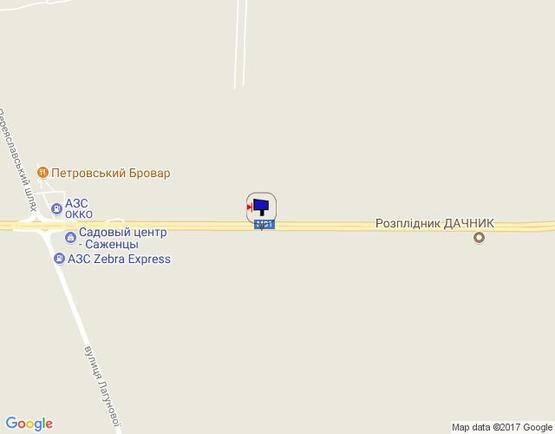 Схема рекламної площини за адресою об'їзд м. Бровари, траса М-01, км 24+100 право, поворот на Р-03 (Північно-Східний об'їзд м. Київ)