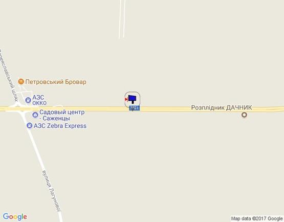 Схема рекламної площини за адресою об'їзд м. Бровари, траса М-01, км 24+100 право, поворот на Р-03 (Північно-Східний об'їзд м. Київ)