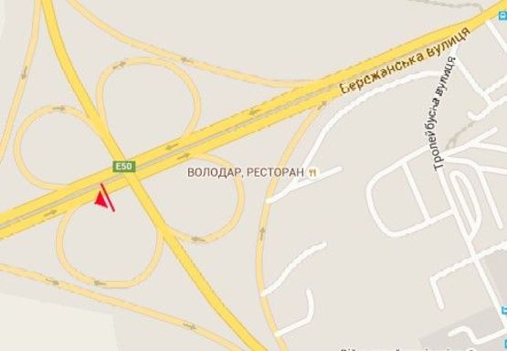 Схема рекламной плоскости по адресу Бережанская ул. - Будного Степана ул., 2-ой