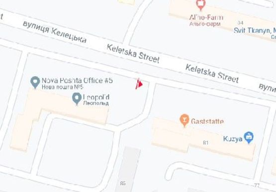 Схема рекламной плоскости по адресу Келецкая ул., 81