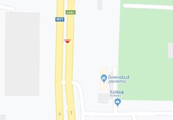 Схема рекламной плоскости по адресу Киевская ул., Водоканал (разделитель)