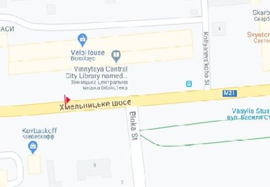 Схема рекламной плоскости по адресу Хмельницкое шосе, 4