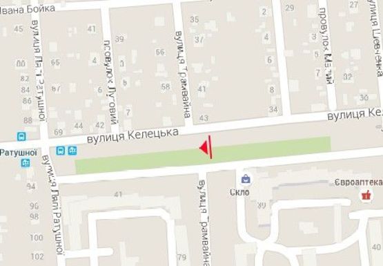 Схема рекламной плоскости по адресу Келецкая ул., 41