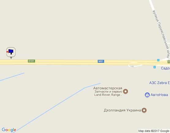 Схема рекламної площини за адресою м. Бровари, траса М-01, об'їзд м. Бровари, км 22+330 ліво, 500 м до перетину вул. Переяславький Шлях- вул. Лагунової, до ресторану "Петрівський Бровар"