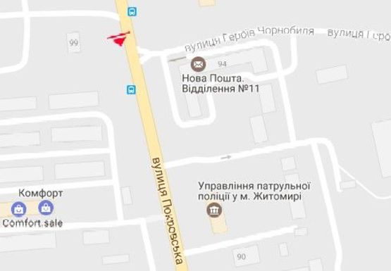 Схема рекламной плоскости по адресу Покровская ул., 99а