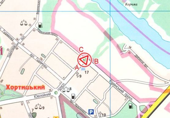 Схема рекламной плоскости по адресу Инженера Преображенского пр. - Юбилейный пр.