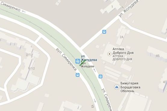 Схема рекламної площини за адресою Симиренка вул., : навпроти буд. №4; розподільник (в напр. Кільцевої дороги)