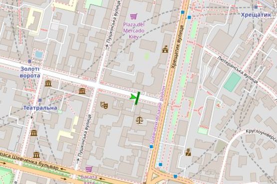 Схема рекламної площини за адресою Богдана Хмельницького вул., 3