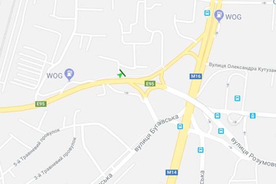 Схема рекламної площини за адресою Михайла Грушевського вул., (Автовокзал) (ліва, можливий продаж 3х12)