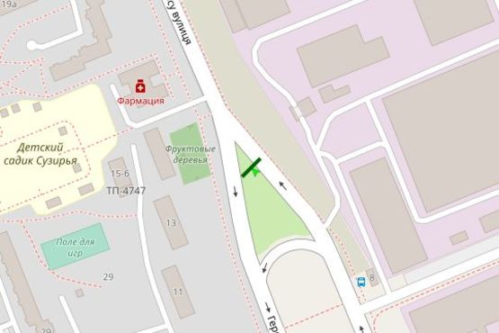 Схема рекламної площини за адресою Героїв космосу вул., 15