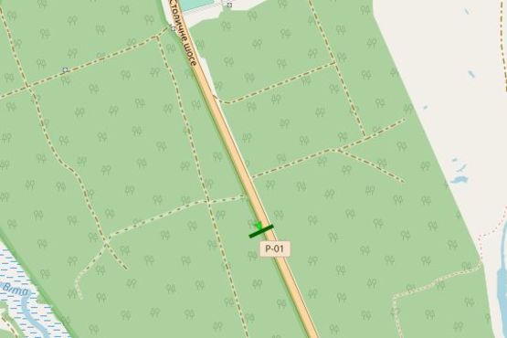 Схема рекламной плоскости по адресу Столичне шосе, 750м від бази "Динамо" (від Києва)