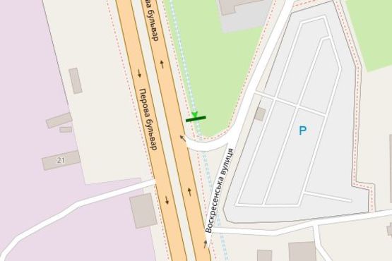 Схема рекламної площини за адресою Перова бульв., №2