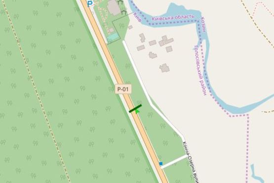 Схема рекламной плоскости по адресу Столичне шосе, в напрямку Києва 1,4 км від повороту з вул.Старокиївська (Дамба) (в напрямку Києва)