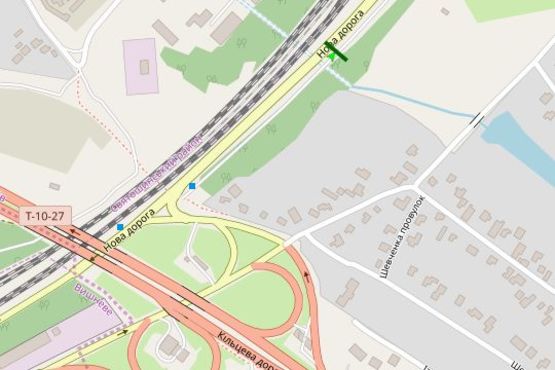 Схема рекламной плоскости по адресу Повітрофлотський просп., 400 метрів від Жулянського мосту