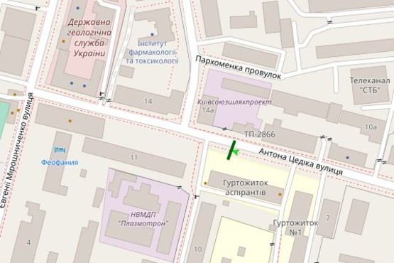 Схема рекламної площини за адресою 