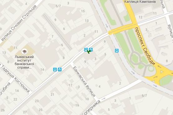 Схема рекламной плоскости по адресу Петра Дорошенко вул., 3