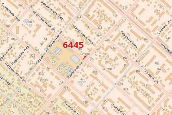 Схема рекламной плоскости по адресу Благовісна вул. - Енгельса вул. (В’ячеслава Чорновола вул.)