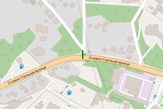 Схема рекламной плоскости по адресу Московської Олімпіади вул. (Січових Стрільців вул.) - Смотрицька вул.