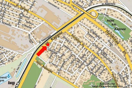 Схема рекламной плоскости по адресу Каруны ул., 127