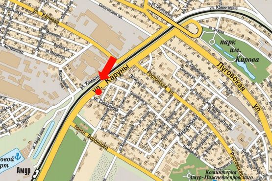 Схема рекламной плоскости по адресу Каруна ул., 127