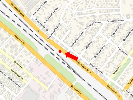 Схема рекламной плоскости по адресу Юбилейный пр., 32