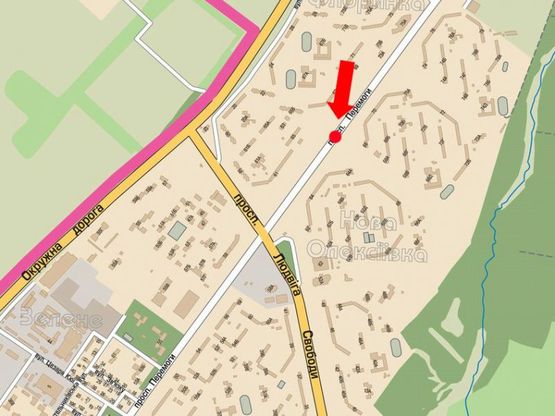 Схема рекламной плоскости по адресу Победы пр., 68, разделитель, рынок, в сторону Свободы пр.