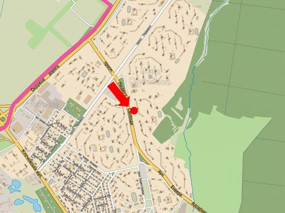 Схема рекламной плоскости по адресу Свободы пр., 40А, в сторону супермаркетов "Сильпо", "Фокстрот", ст. м. "Победа", в центр