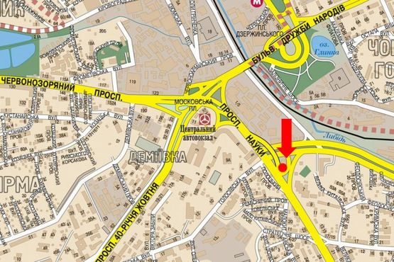 Схема рекламной плоскости по адресу Саперно-Слободская ул., заезд на Науки пр., возле АЗС