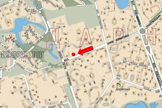 Схема рекламной плоскости по адресу Ахматовой ул., 18