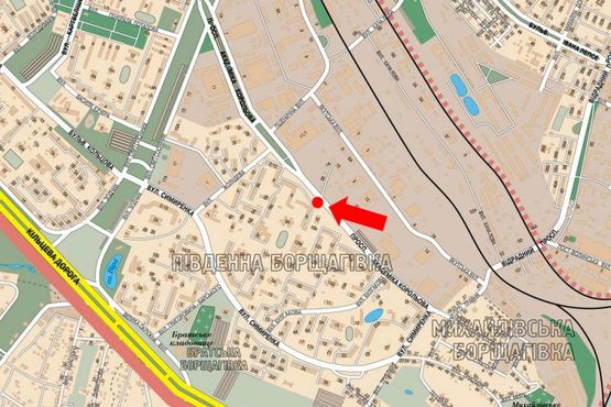 Схема рекламной плоскости по адресу Королева пр., 8, в сторону Курбаса пр.