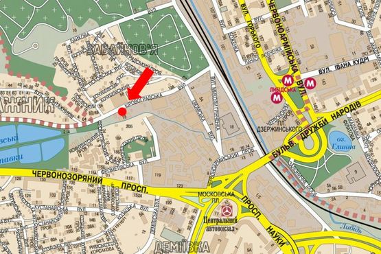 Схема рекламной плоскости по адресу Кировоградская ул., 19, за поворотом на Профинтерна ул., АЗС "Окко", к Лобановского пр. (бывш. Краснозвездный пр.)