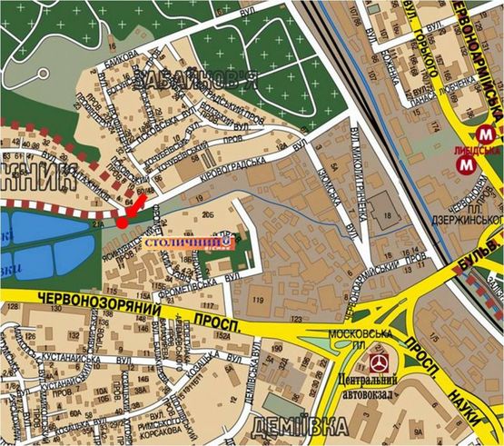 Схема рекламної площини за адресою Кировоградская ул. / Монтажников ул., светофор, в сторону Лобановского пр. (бывш. Краснозвездный пр.)