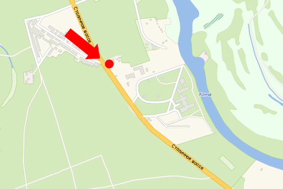 Схема рекламної площини за адресою Столичное шоссе, 3, напротив, из Киева