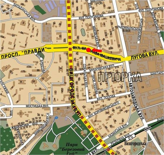 Схема рекламной плоскости по адресу Ивашкевича ул., 3 напротив, разделитель (№2), в сторону Правды пр.