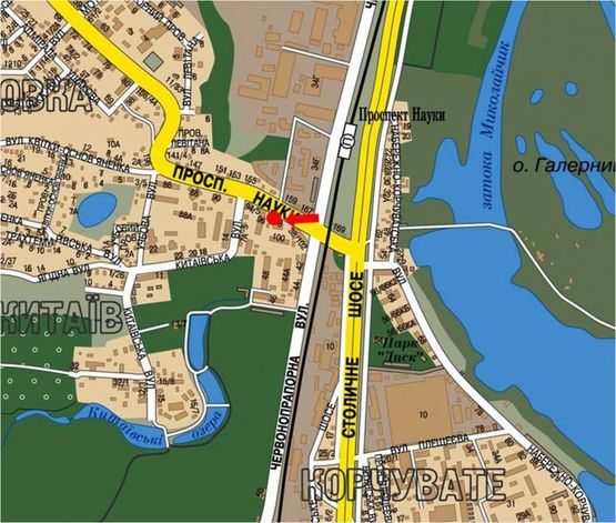 Схема рекламной плоскости по адресу Науки пр., 98 / Науки пр., 102, сторону Демеевская пл. (бывш. Московская пл.)