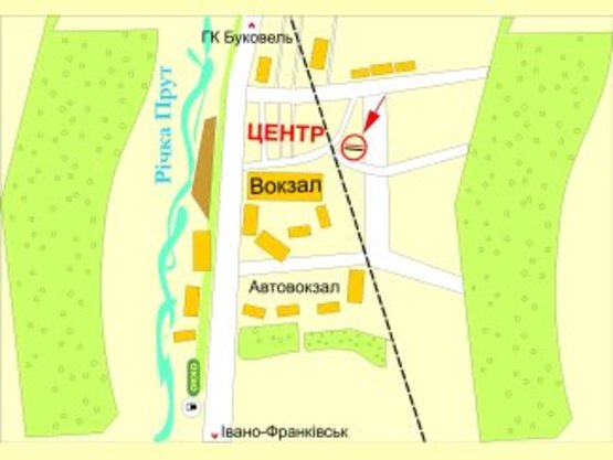 Схема рекламної площини за адресою вул.Обїзна (навпроти ж-д вокзалу) ст.А