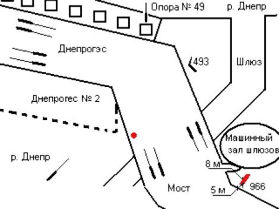 Схема рекламной плоскости по адресу 15_Запорожье_Гидросооружения щит