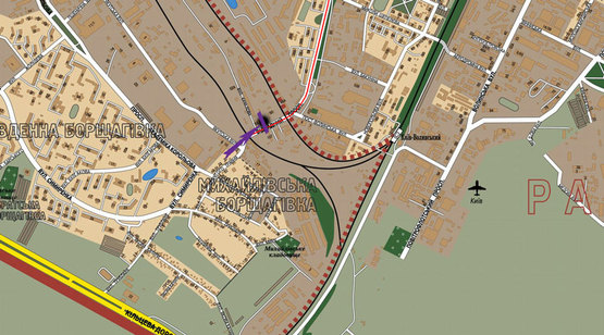 Схема рекламної площини за адресою пр. Отрадный,52