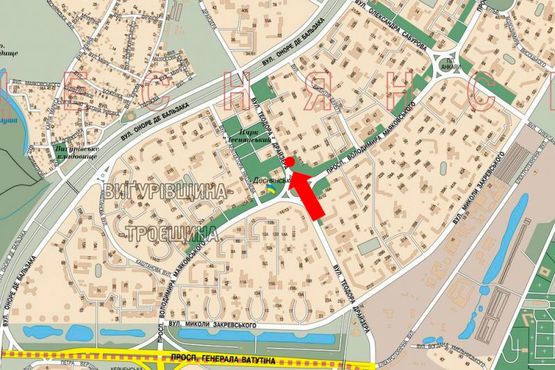 Схема рекламной плоскости по адресу Драйзера ул., 18, в сторону Бальзака ул.