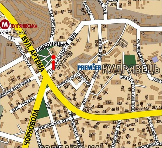 Схема рекламної площини за адресою Глубочицкий проезд, электроопора №25, в сторону Глубочицкая ул.