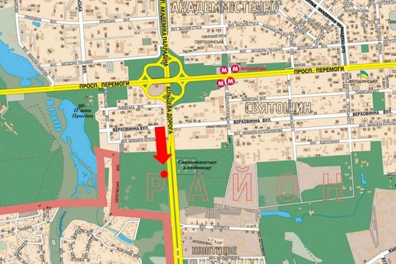 Схема рекламной плоскости по адресу Кольцевая дорога / Котельникова ул., в сторону Одесская пл., левая