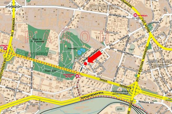 Схема рекламной плоскости по адресу Василевской ул., 6, разделитель, в сторону Победы пр.