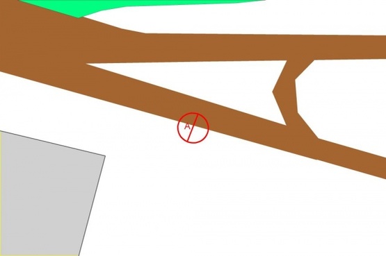 Схема рекламной плоскости по адресу Бориспольская трасса - 15 ( в  Аэропорт, справа)