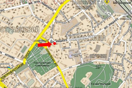 Схема рекламной плоскости по адресу Липковского ул. (бывш. Урицкого ул.), 39, в сторону Толстого ул.