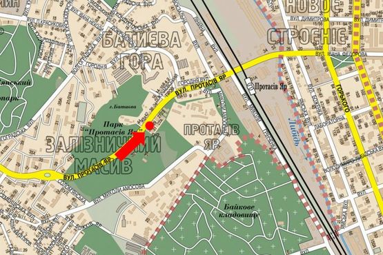 Схема рекламной плоскости по адресу Протасов Яр ул., 39, справа, в сторону Федорова ул.