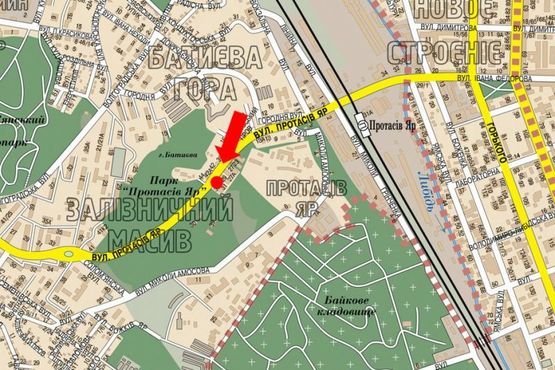 Схема рекламной плоскости по адресу Протасов Яр ул., 39, в сторону Соломенская ул.