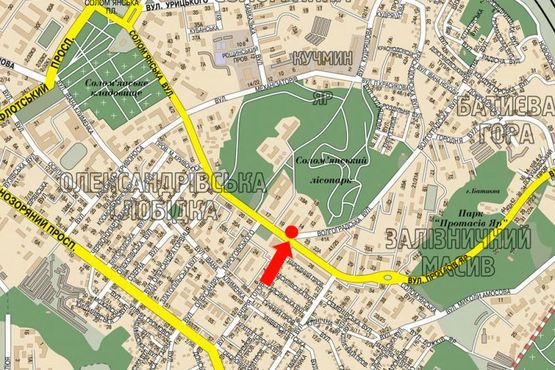 Схема рекламной плоскости по адресу Соломенская ул. / Волгоградская ул. / Головка ул., рынок "Соломенский", правая